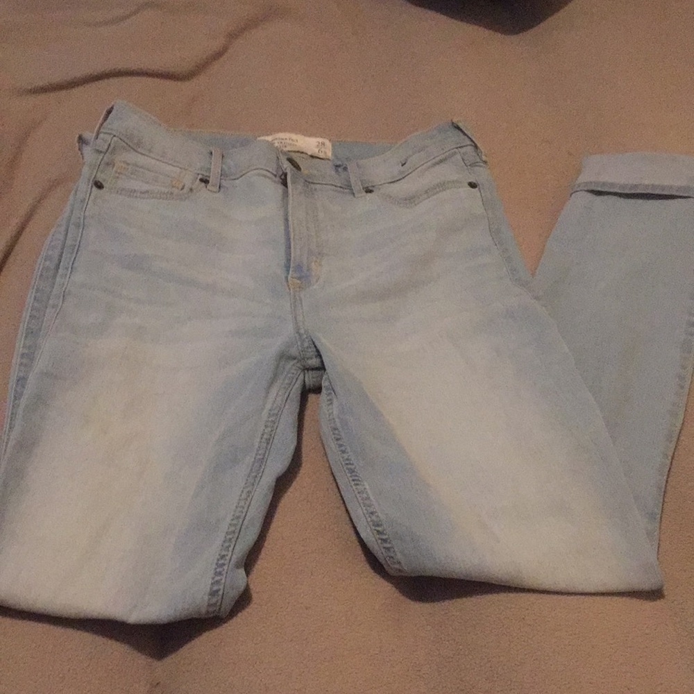 High rise skinny jeans